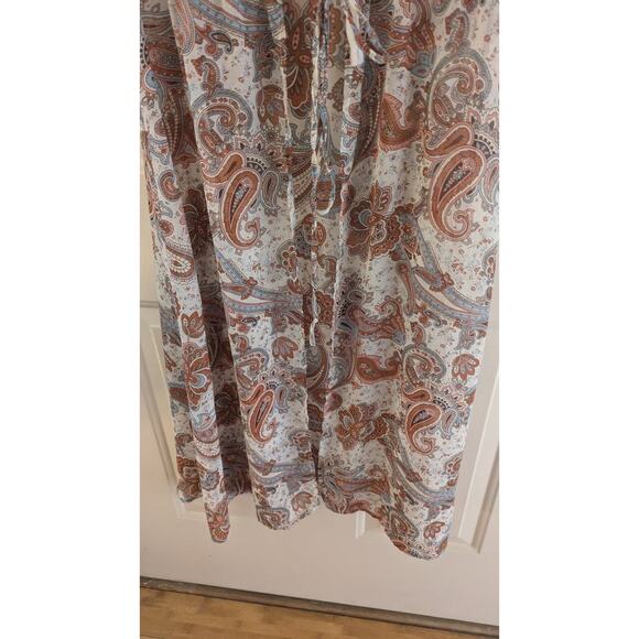 L. I. F. E. Love Is For Eternity Sheer Wrap, Boho Print, Medium, Tie Closure - Picture 3 of 9